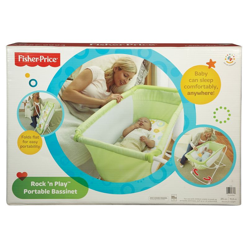 Fisher-Price Rock With Me Bassinet - Green
