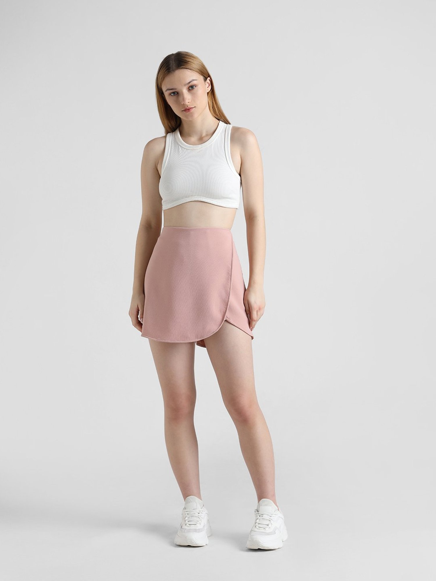 Only Peach Mini Skirt