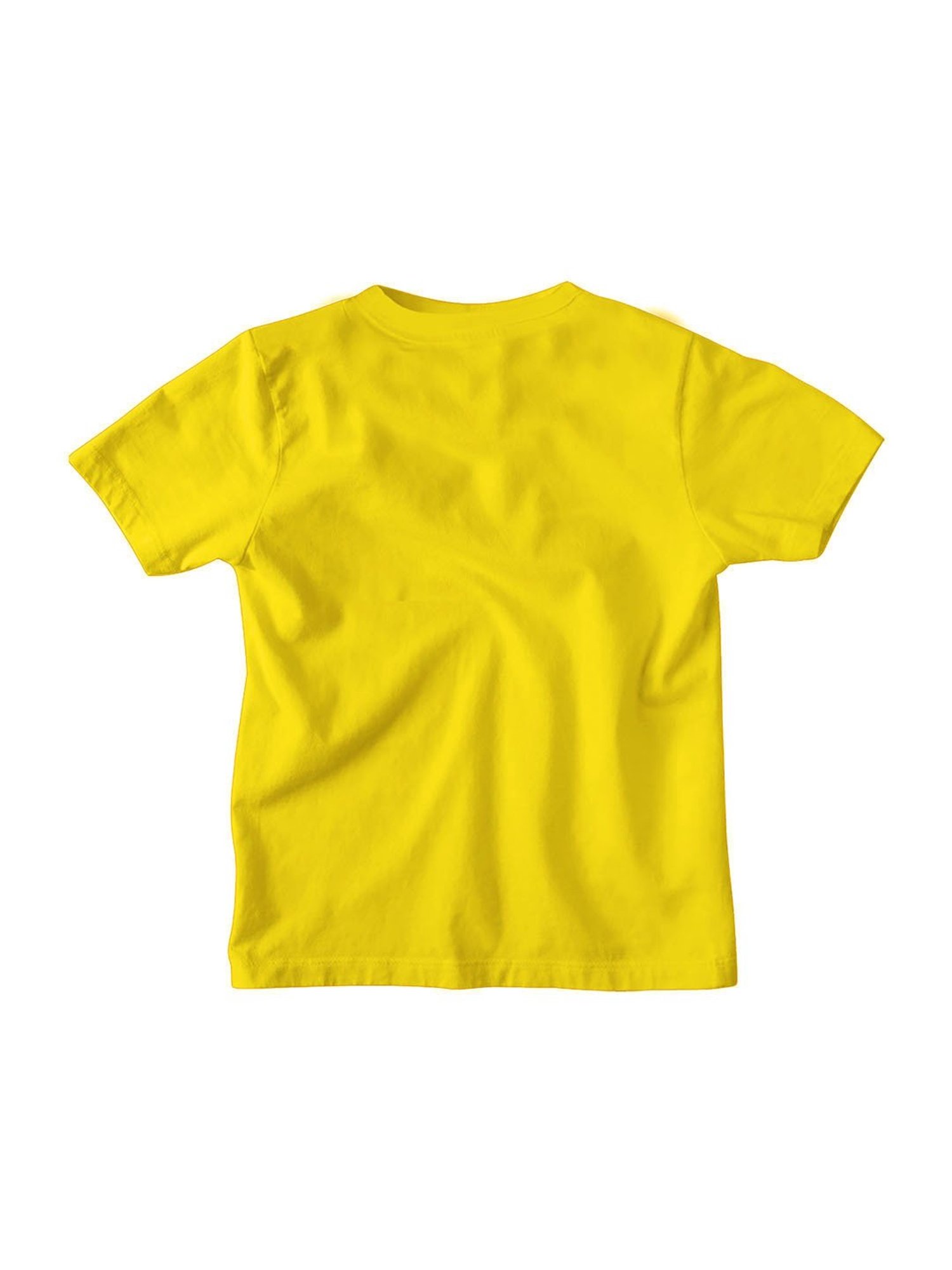 Bonkids Kids Yellow & Black Cotton Printed Batman T-Shirt