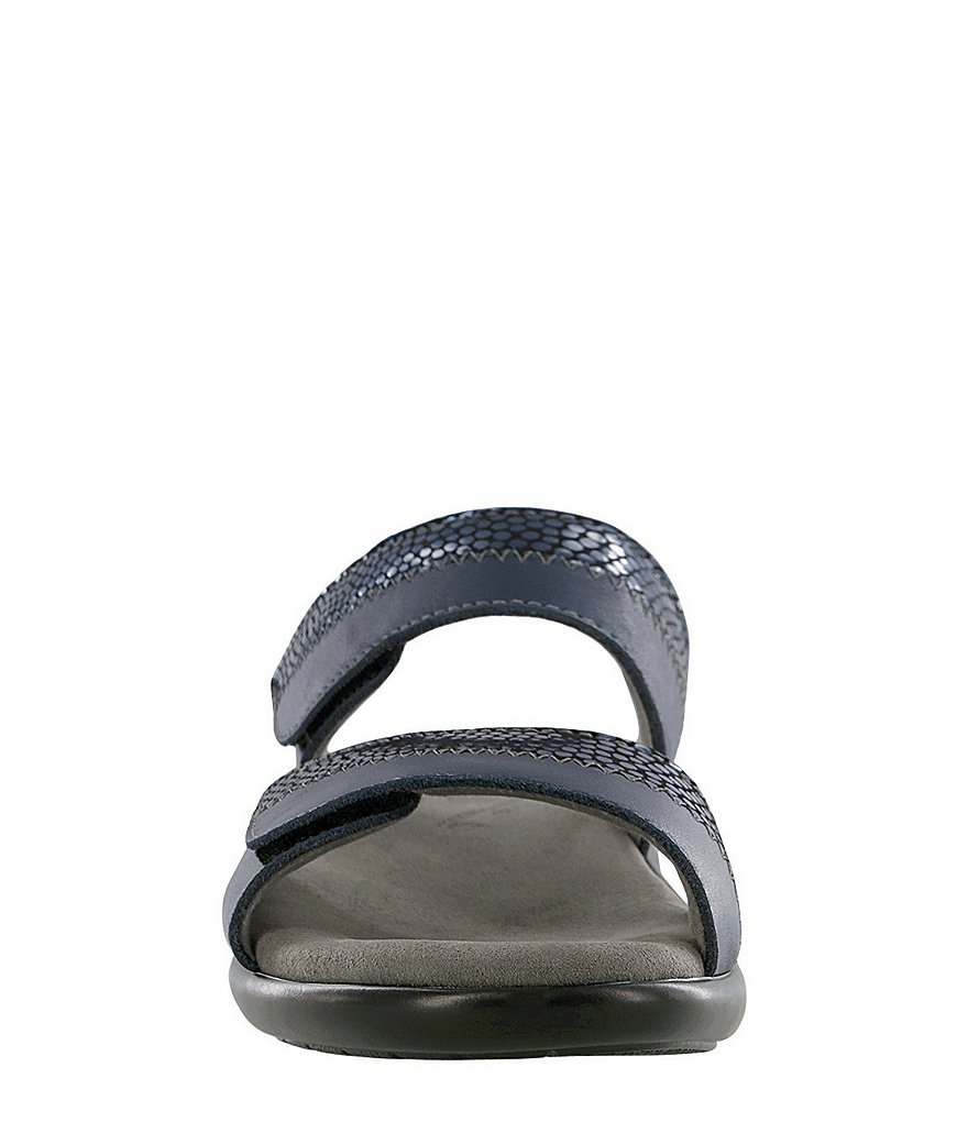 SAS Nudu Dot Printed Leather Wedge Slides