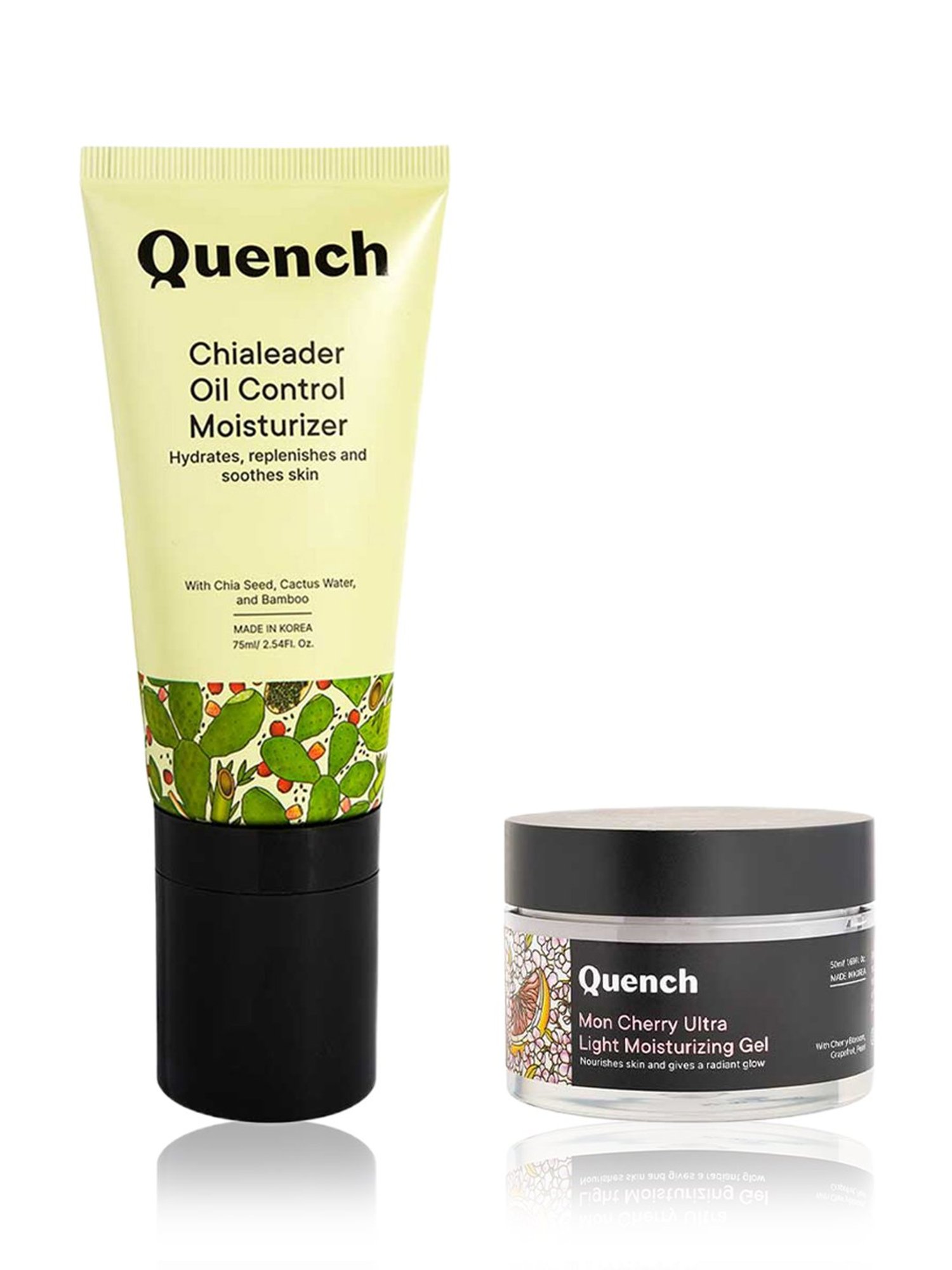 Quench Chialeader Oil Control Moisturizer with Mon Cherry Ultra Light Moisturizing Gel
