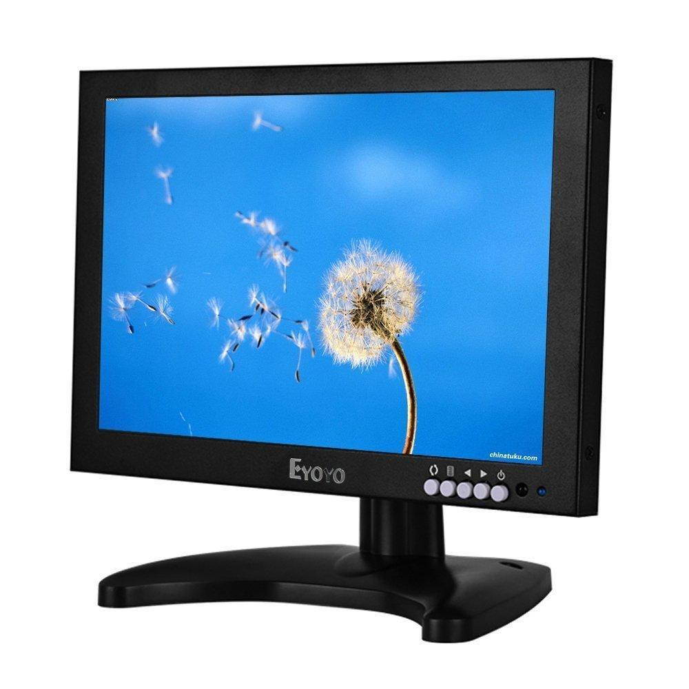 eyoyo 10 inch ips lcd 1920x1200 full hd monitor with hdmi/bnc/vga/usb function and speaker for fpv video display dvd cctv security