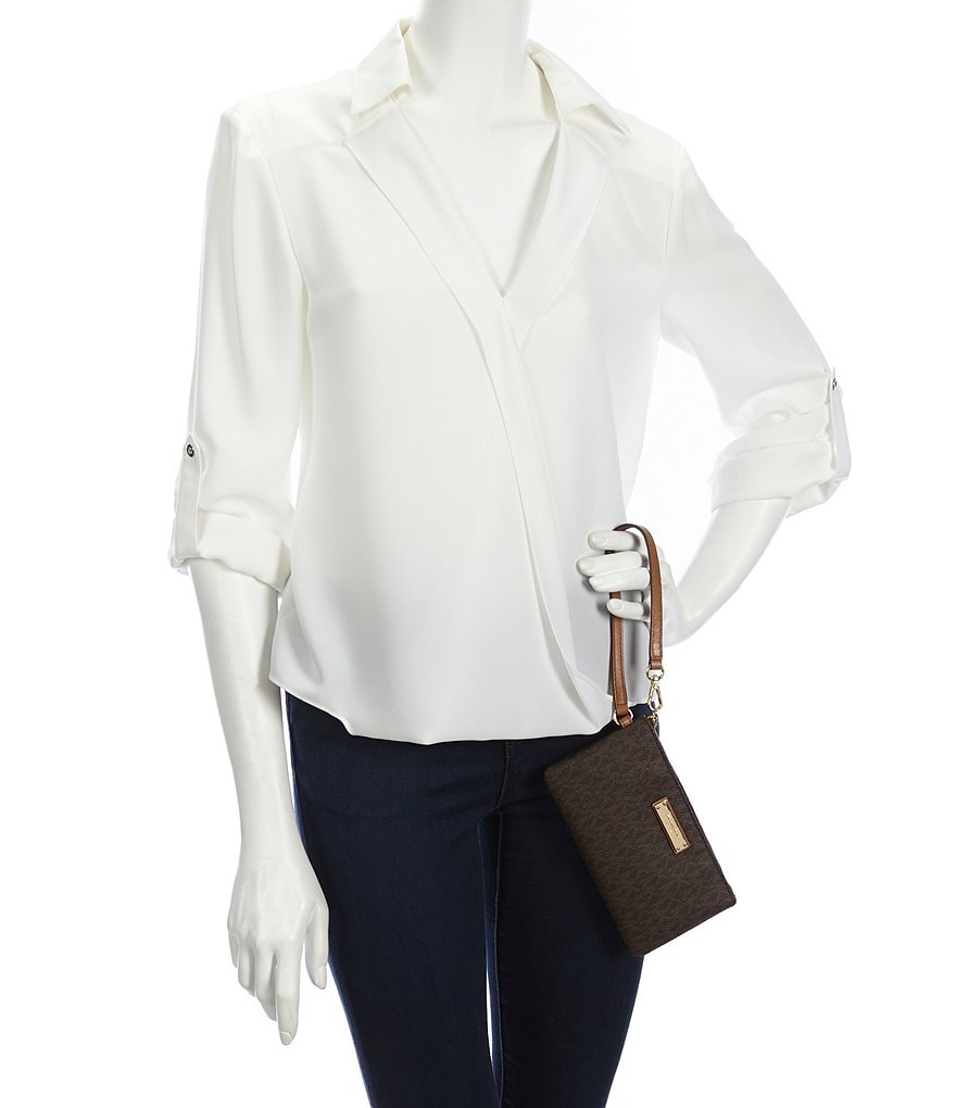 Michael Kors Jet Set Signature Medium Wristlet