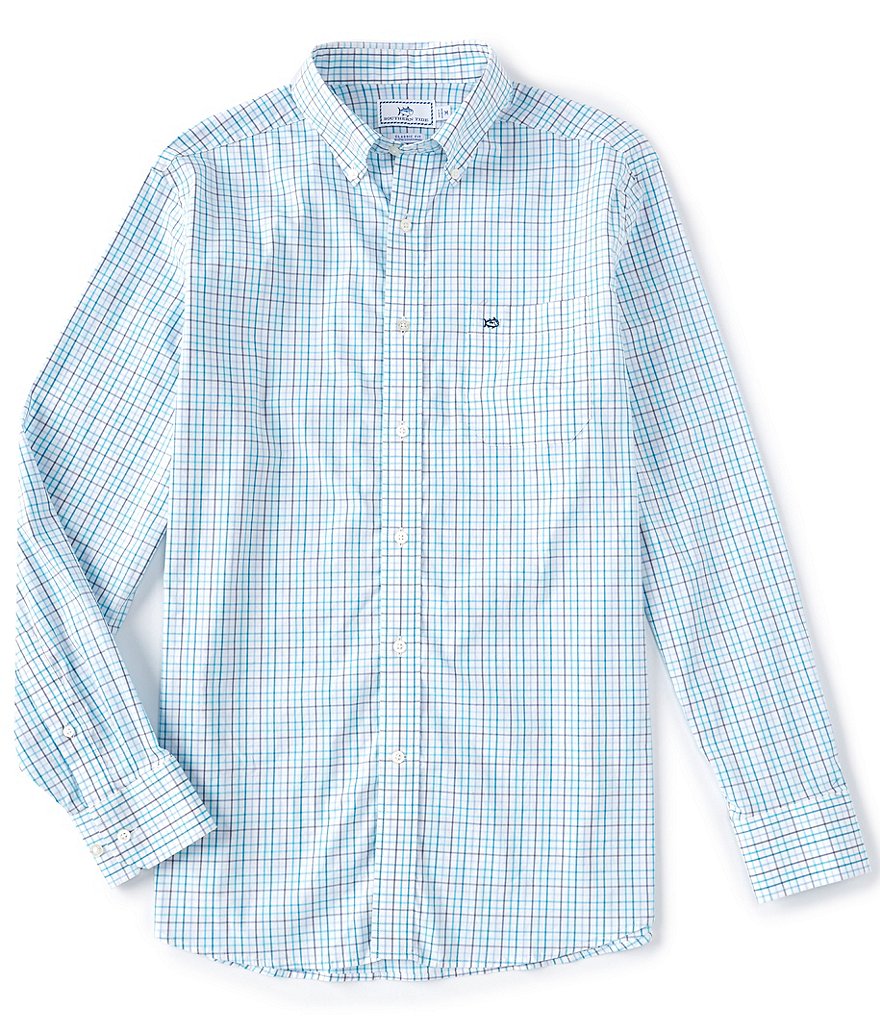 Southern Tide Pipa Tattersall Long-Sleeve Woven Shirt