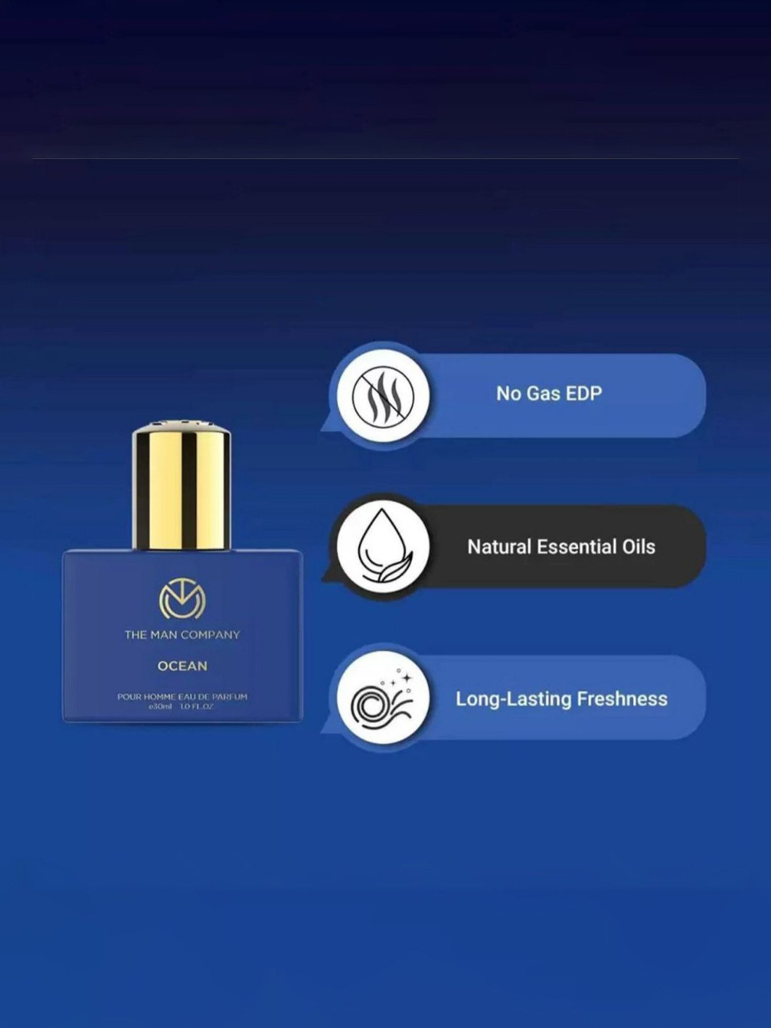 THE MAN COMPANY Ocean Pour Homme Eau de Parfum & Body Parfum Rouge Set for Men & Women