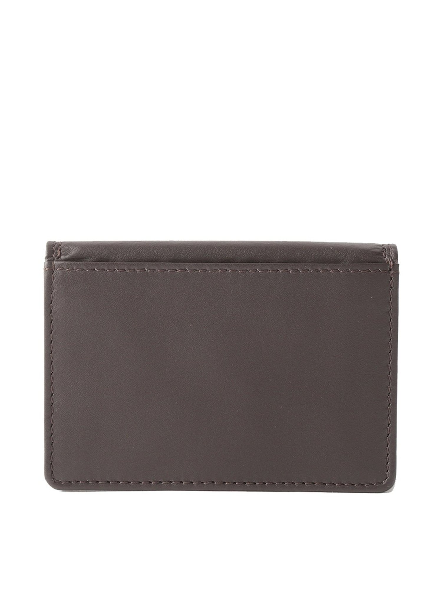 Brown Bear Brown Casual Leather Rfid Card Holder for Men
