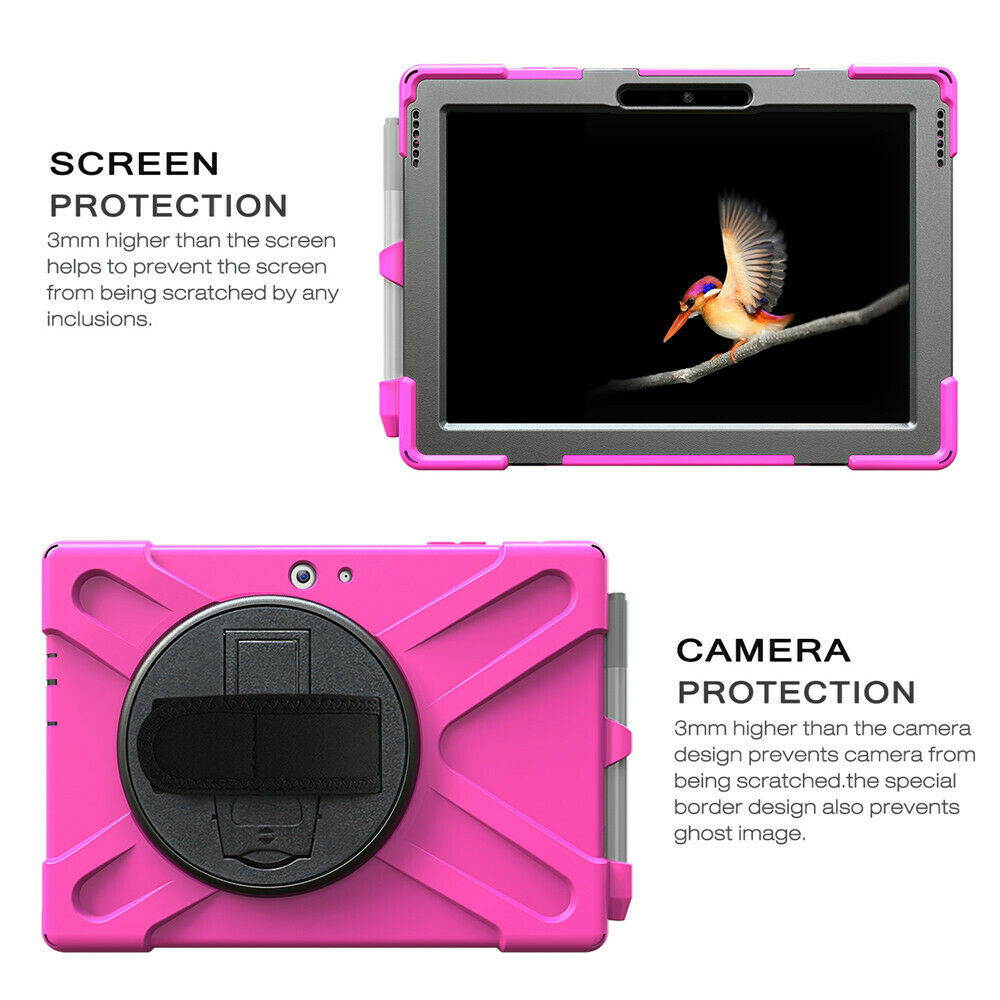 Werleo Surface Pro 6 Case Surface Pro Case 2017 Heavy Duty Full-Body Rugged Protective Case Cover with Kickstand Hand Strap for Microsoft Surface Pro 6 2018 / Surface Pro 5 2017 / Surface Pro 4 2015