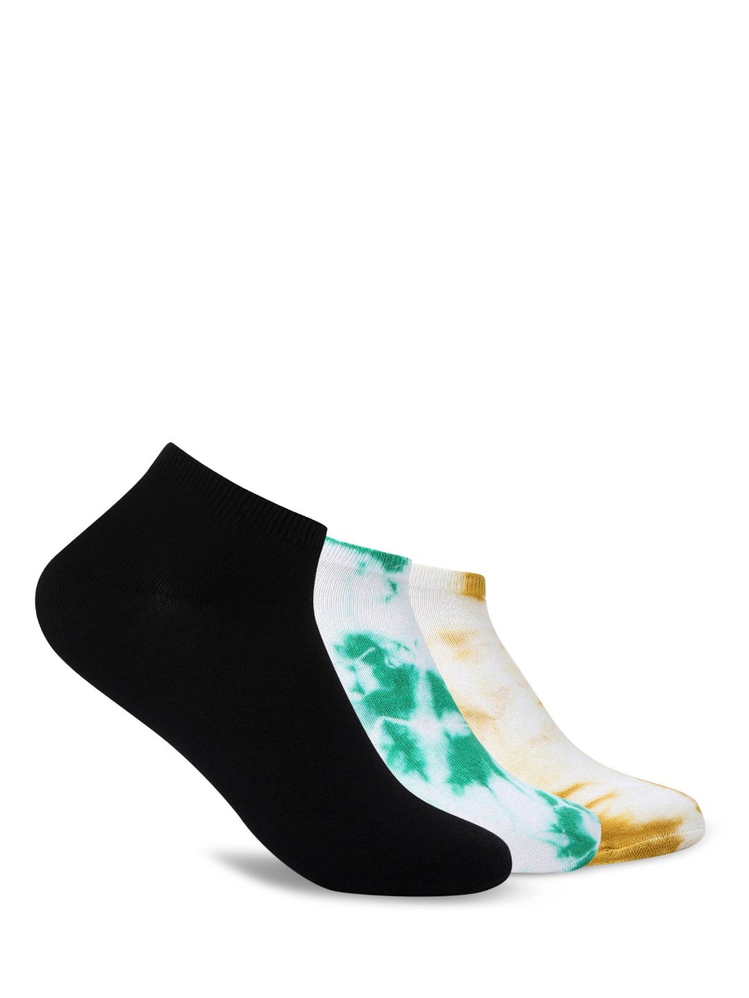 Women's 3pk Sheer Dot and Opaque Trouser Socks - A New Day™ Black 4-10