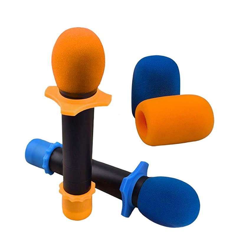Shakeproof Anti-Rolling Wireless Handheld Microphone Protection Silicone Ring (5 PCS), Bottom Rod Sleeve Holder (5 PCS), Windscreen Foam Cover (5 PCS) for KTV Device, Assorted Colors