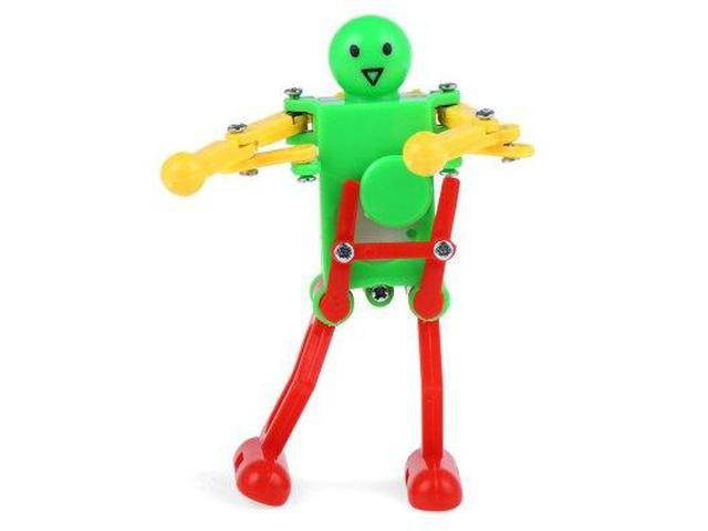 Clockwork Spring Wind Up Dancing Robot Toy Gift for Children Kid