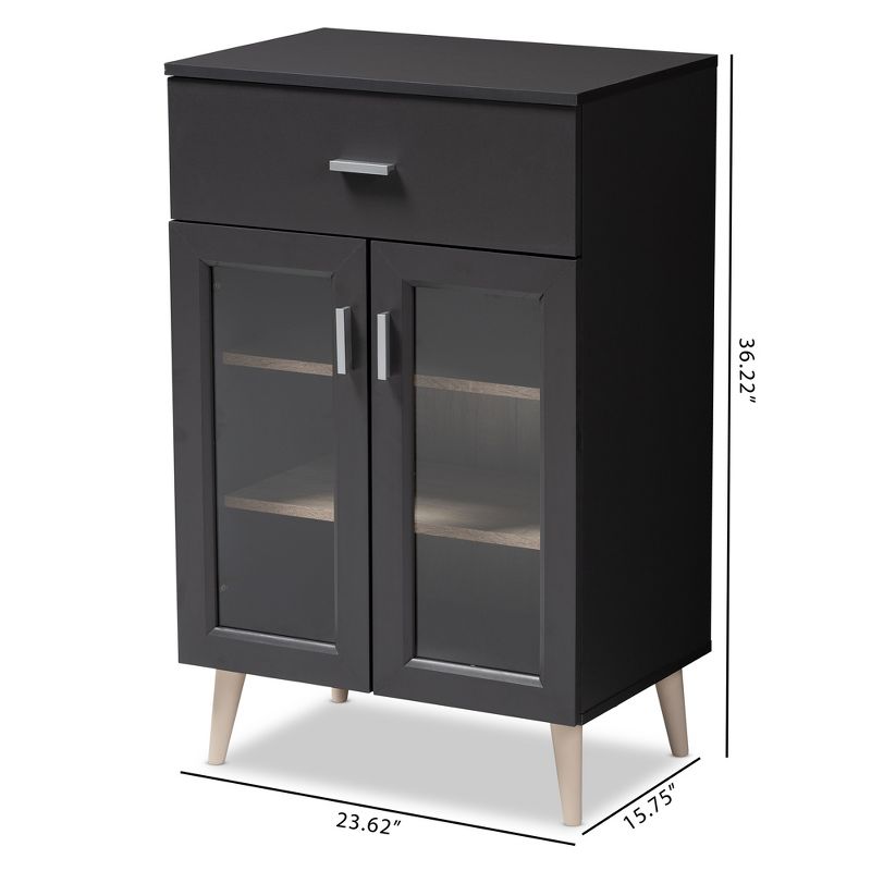 Wood 2 Door Storage Cabinet in White-Pemberly Row