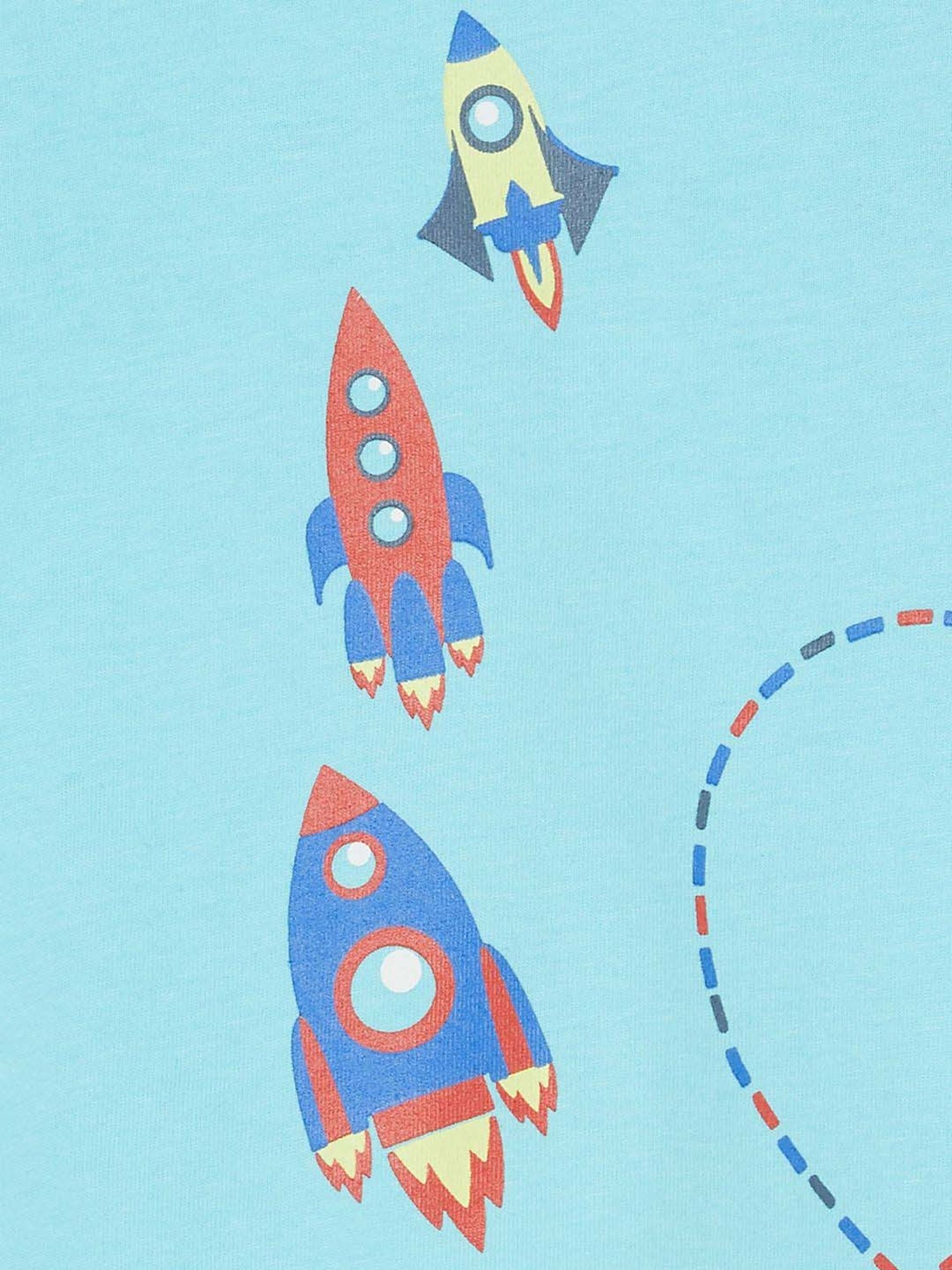 Juniors by Lifestyle Sky Blue Cotton Printed Full Sleeves T-Shirt