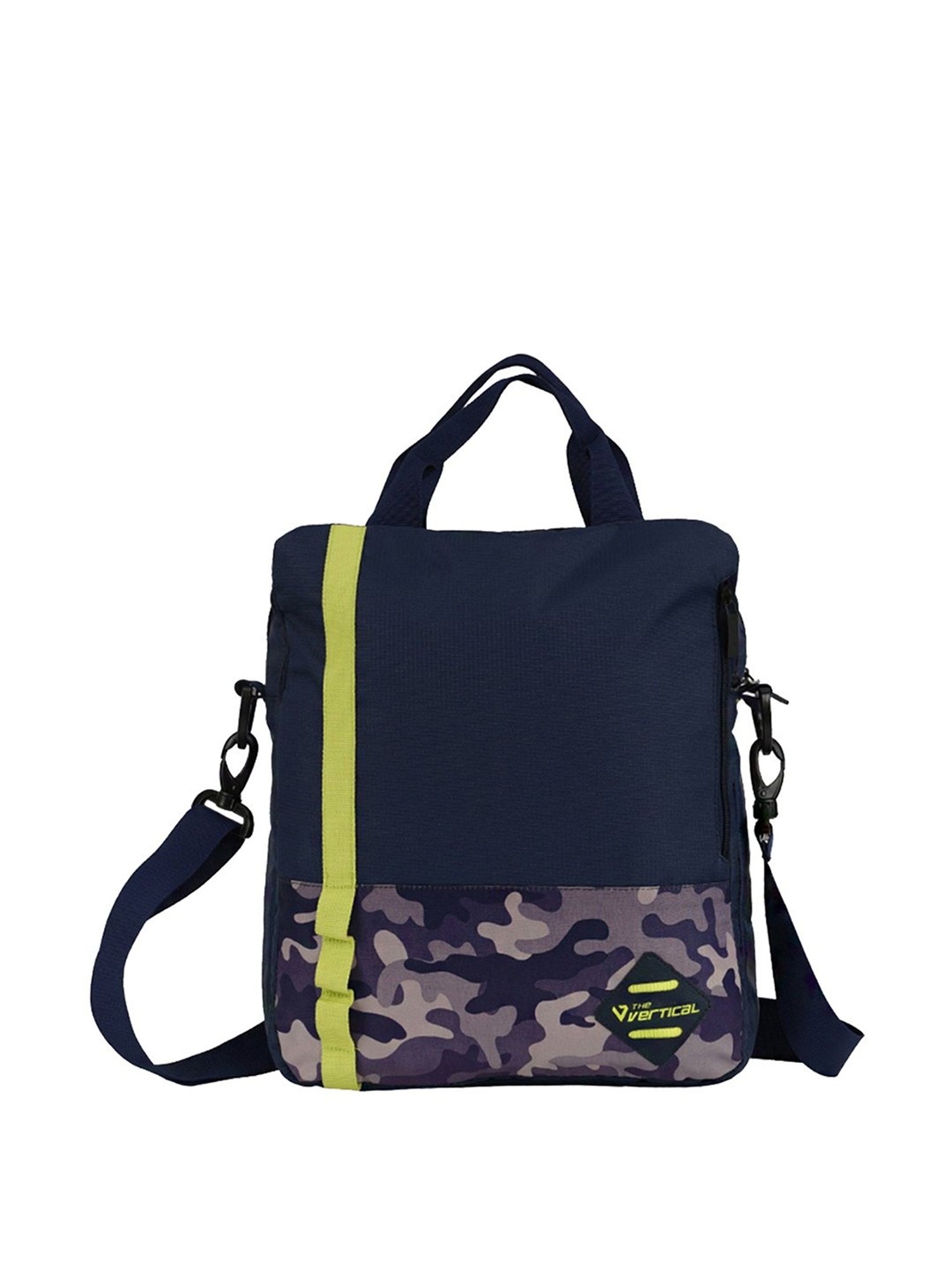 The Vertical Army Navy Printed Medium Cross Body Bag