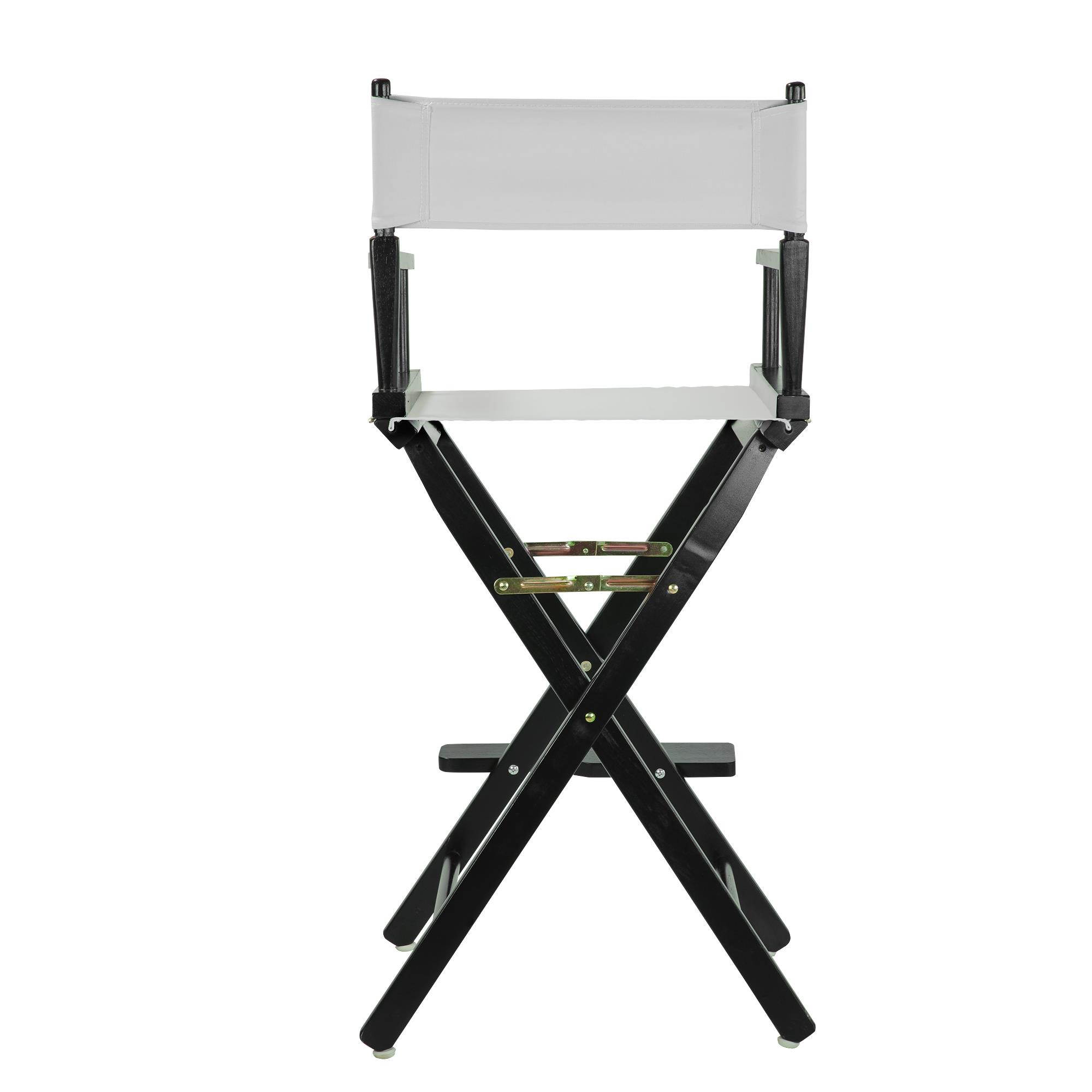 Casual Home 230-02-021-29 30 in. Directors Chair Black Frame with White Canvas