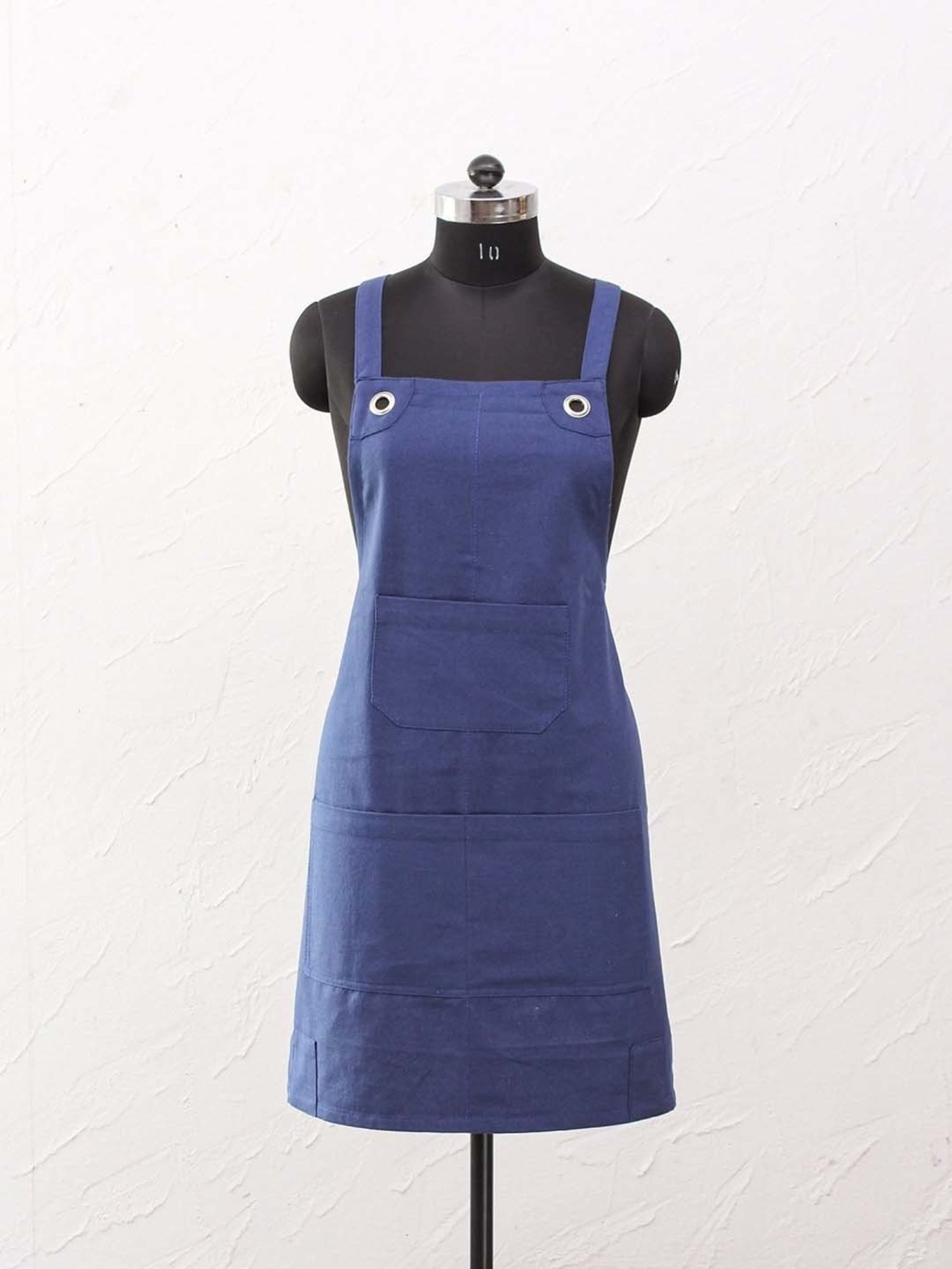 House This Blue Cotton Apron