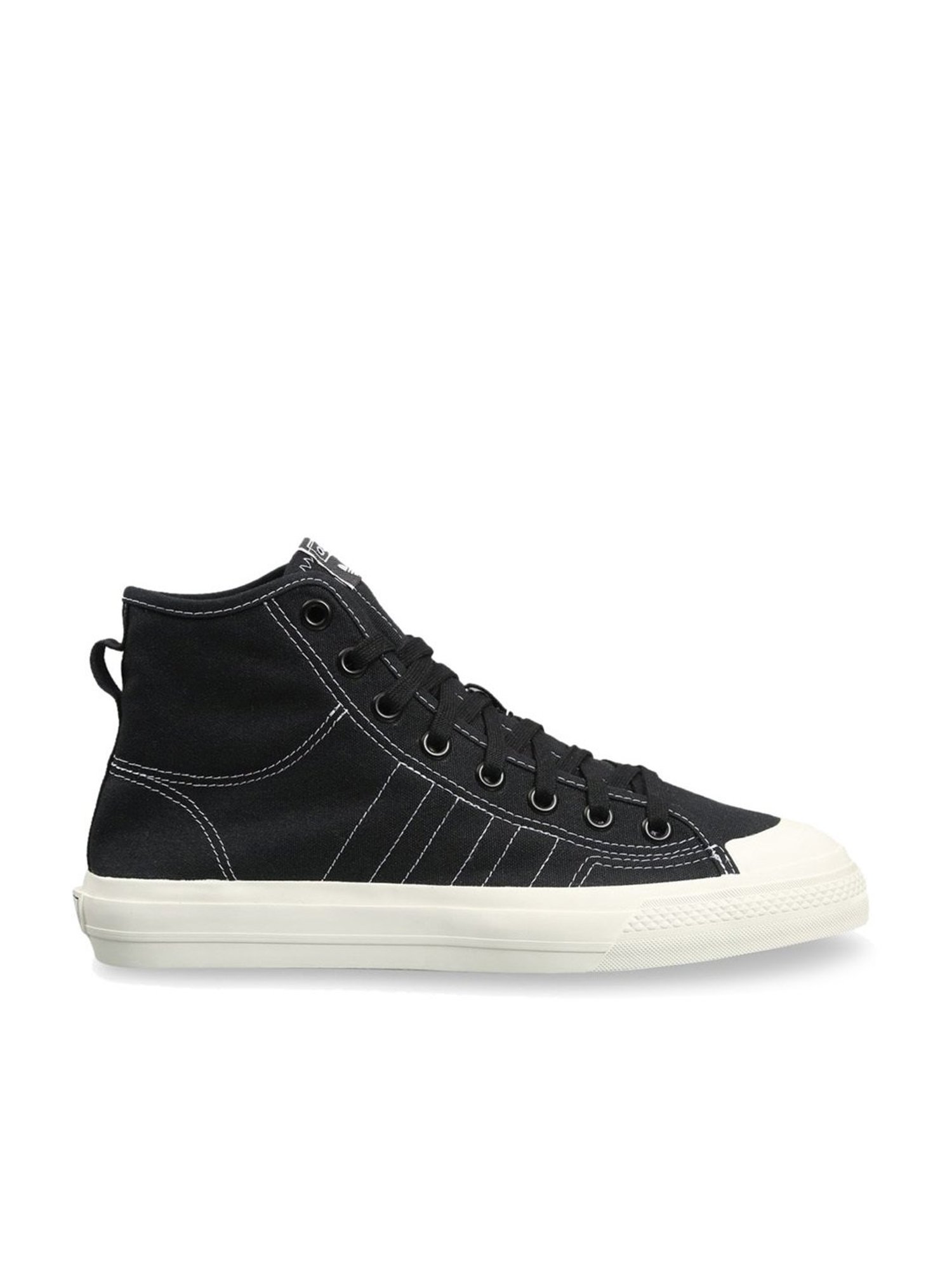 Adidas Originals Men's NIZZA HI RF Black Ankle High Sneakers