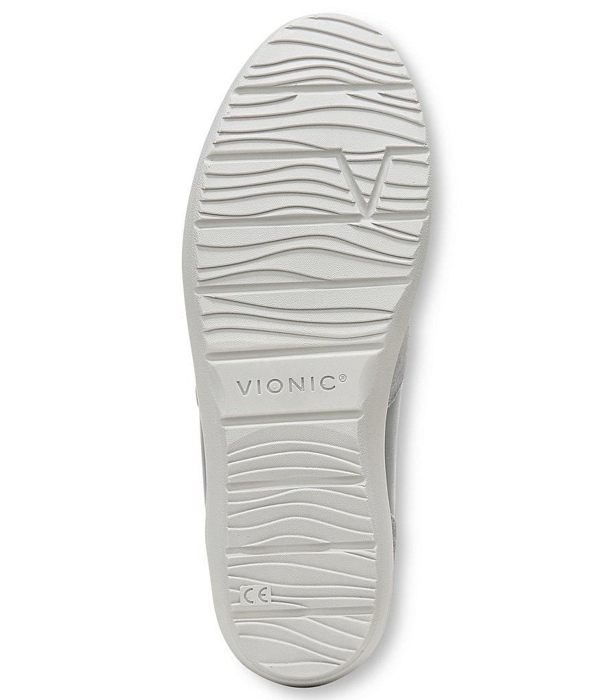 Vionic Karigan Leather And Suede Lace-Up Sneakers