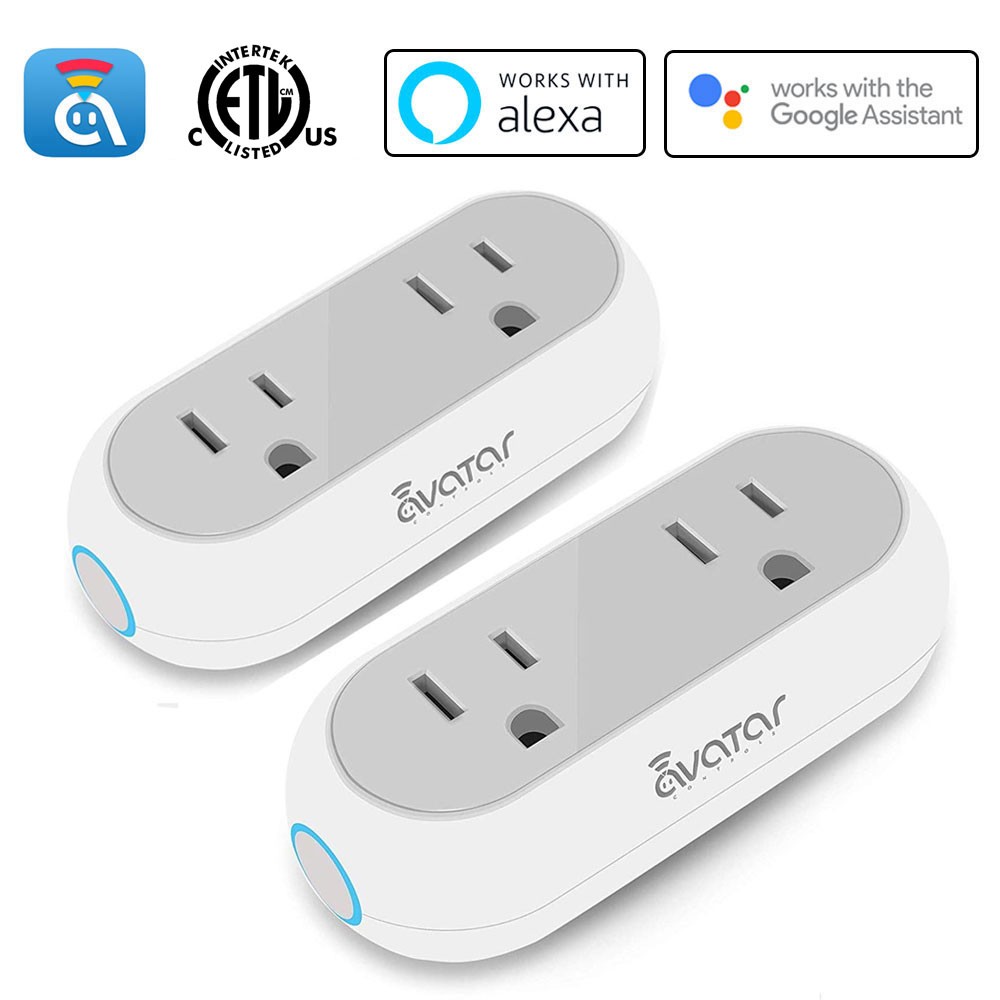 Smart Light Bulbs, Alexa Light Bulb, Smart Bulbs that Work with Alexa & Google Assistant, WiFi Light Bulbs A19 Daylight (5000K) No Hub Required, 800LM 60W Equivalent High CRI>90, 2 Pack