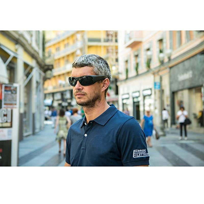 Waterproof Video Audio Sunglasses,128GB Built-in Memory with Ultra 1080P Full HD Video Recording Camera and Polarized UV400 Protection Safety Lenses,Unisex Sport Design