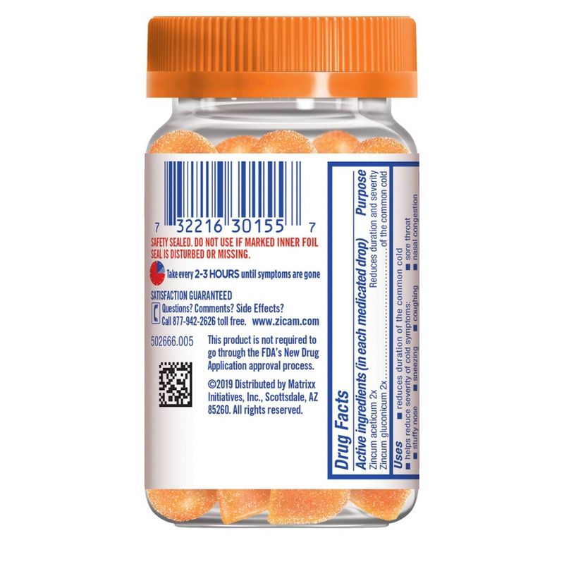 Zicam Medicated Fruit Drops - Ultimate Orange - 25ct