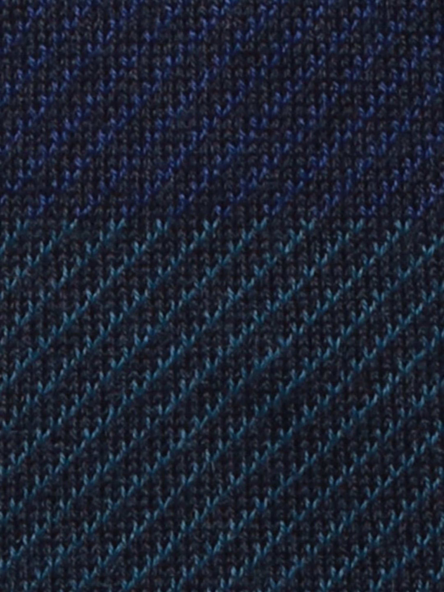 Park Avenue Mid Blue Regular Fit Striped Sweater