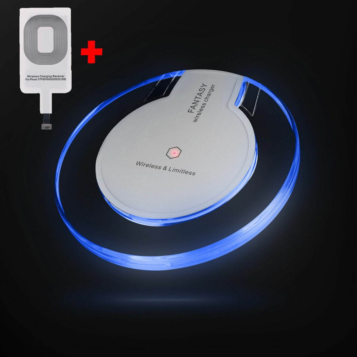 Qi Wireless Charger Dock Charging Pad Receiver For  S3 S4 S5 Note 2 3 4