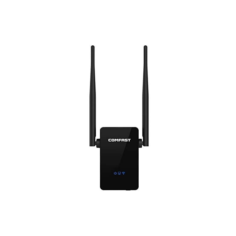 WiFi Extender 24GHz WiFi Repeater Speed up to 300Mbs Internet Signal Booster Amplifier 360 Degree Full Coverage by  Black