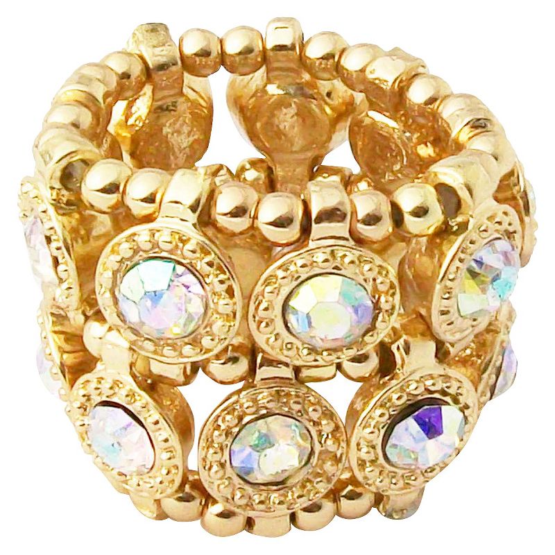 Zirconite Stretch Ring with Crystals