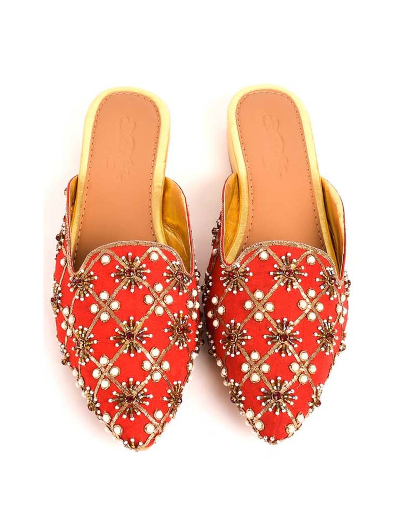 Sole House Women's Red Mule Shoes