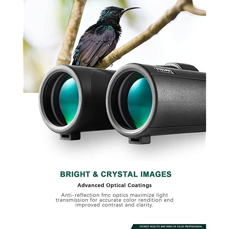 Bird Watching Binoculars for Adults Compact | Waterproof Fog Proof Binoculars for Outdoor Games Hunting | Clear LowLight Vision | Wide Field of View | Professional Sports Optics Black8X42