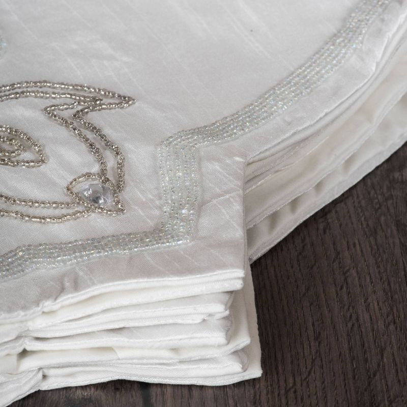 Saro Lifestyle Galvanized Christmas Tree Ring With Gold Rim