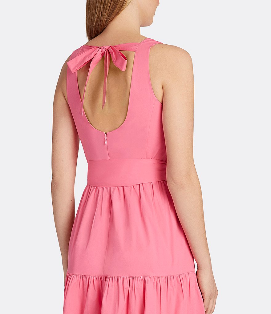 Tahari ASL Tiered Cotton Ankle Length Dress