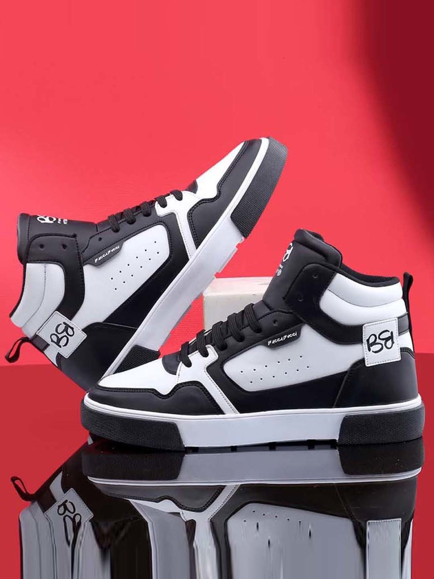 Bacca Bucci Men's STALK Black Ankle High Sneakers