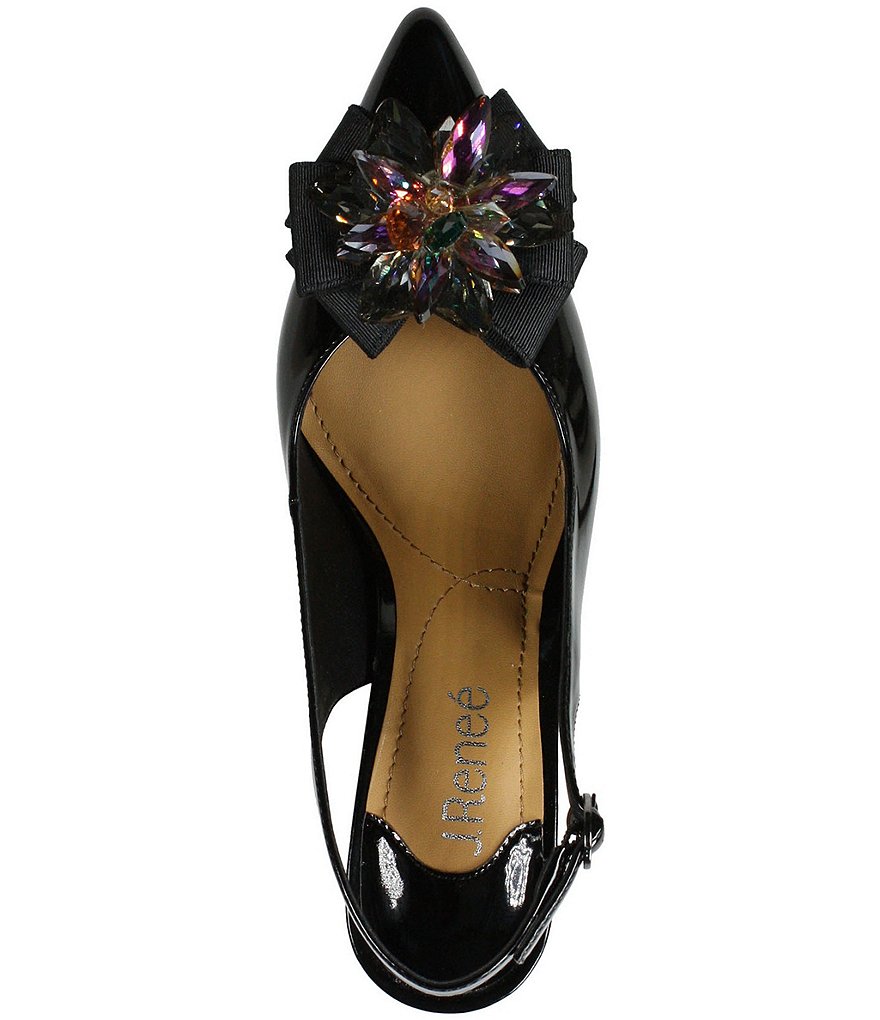 Trotters Kari Pearlized Leather Block-Heel Pumps