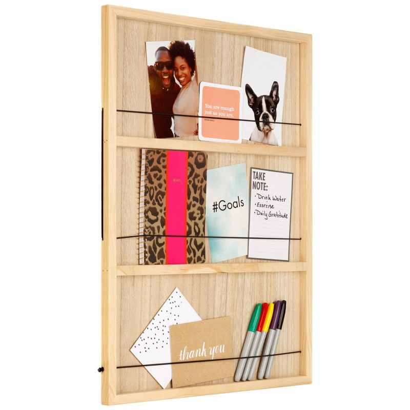 38" Soloman Wooden Shelf with Metal Brackets Brown - Kate & Laurel All Things Decor