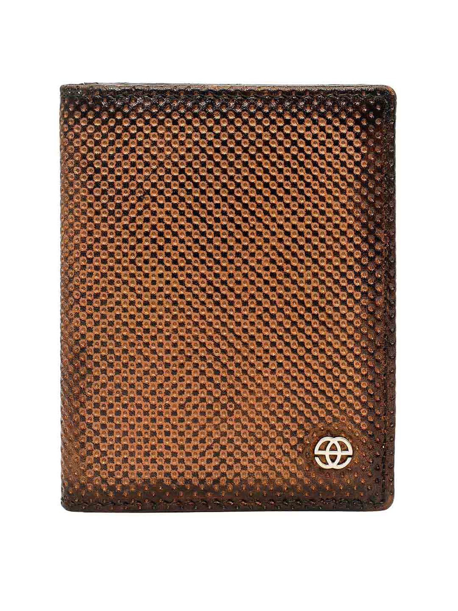 Eske Paice Tan Perforated Small Card Holder