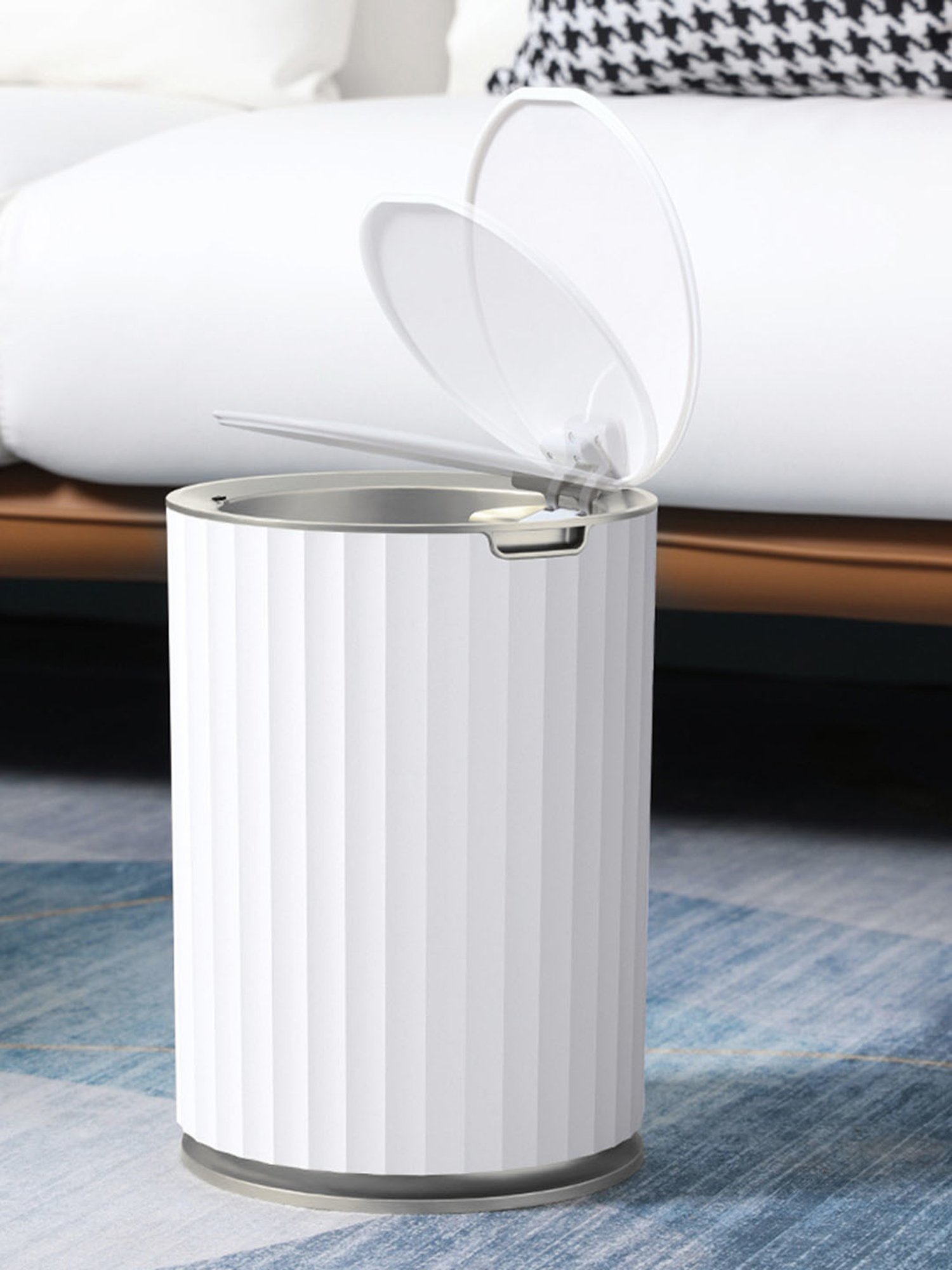 Freelance Grey Steel Set of 1 Dustbins