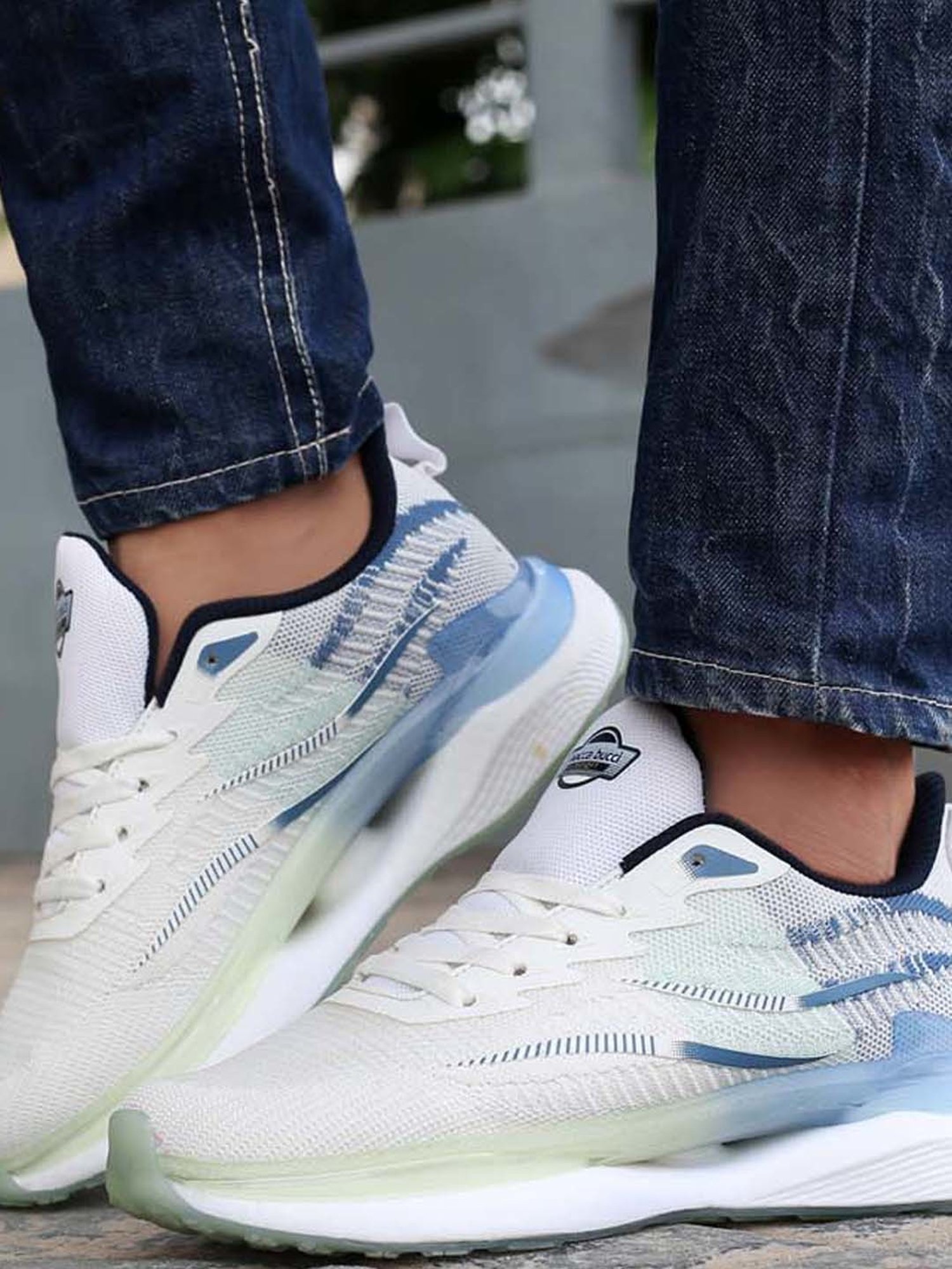 Bacca Bucci Men's HYPERSOFT SERIES White Running Shoes