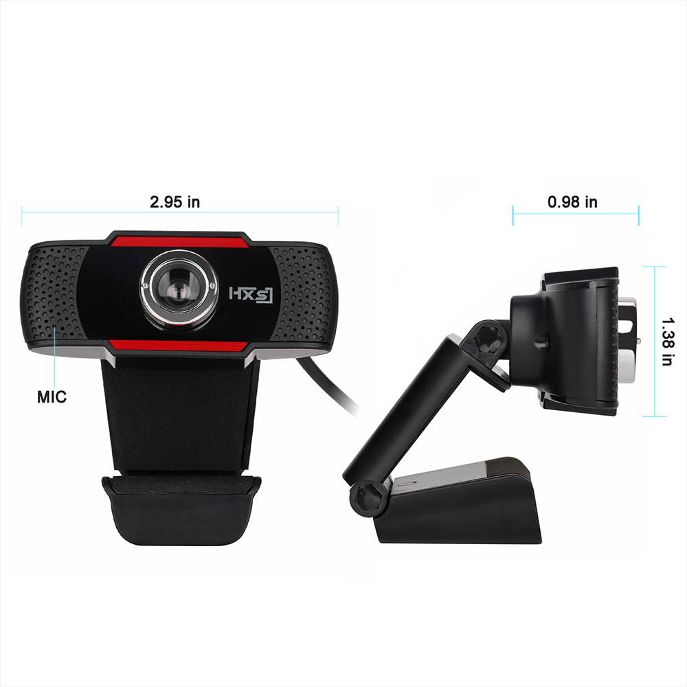 S20 Webcam HD 480P PC Camera with Absorption Microphone MIC for Skype for Android TV Rotatable Computer Camera USB Web Cam