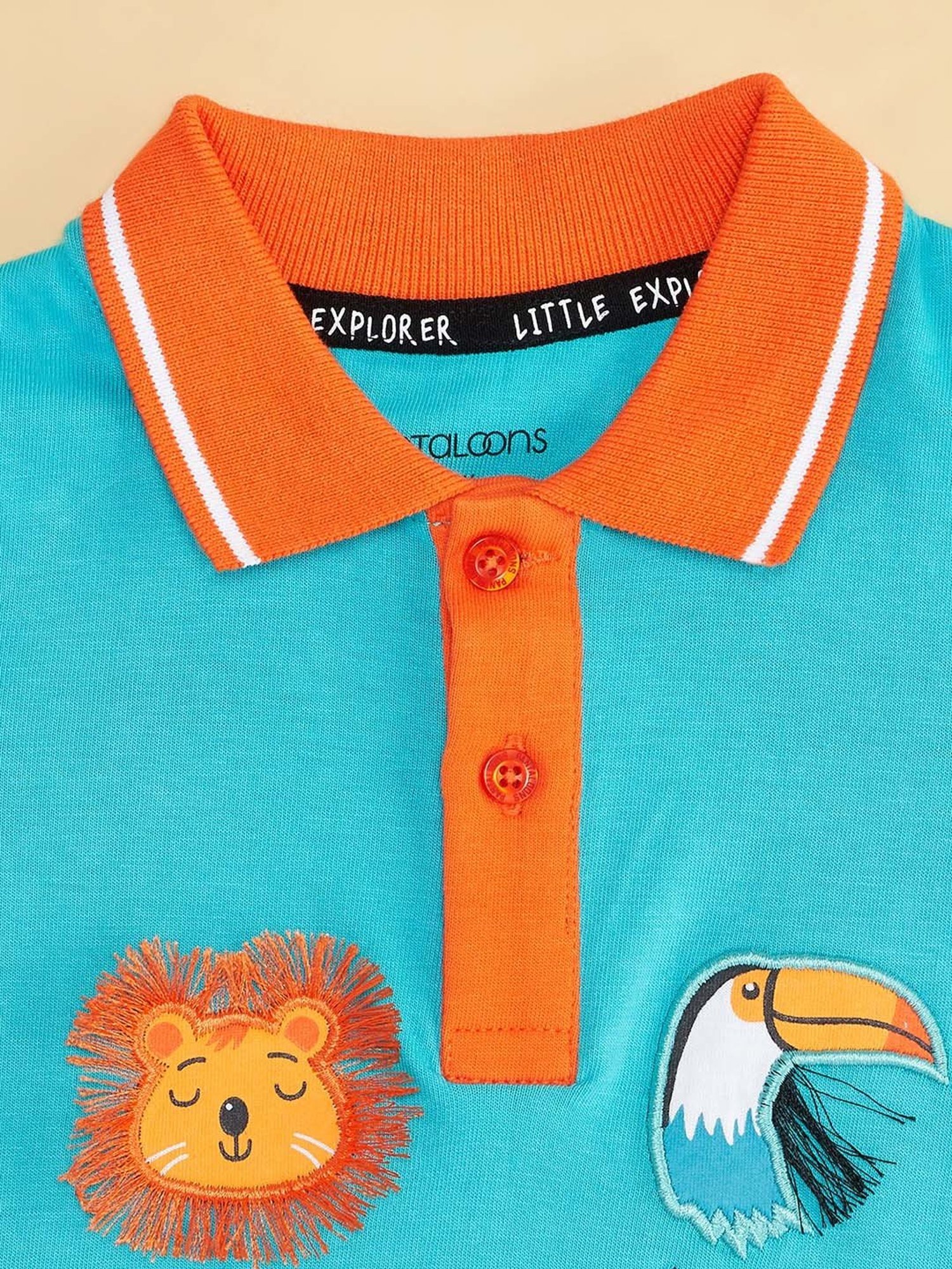 Ed-a-Mamma Baby Green Printed T-Shirt