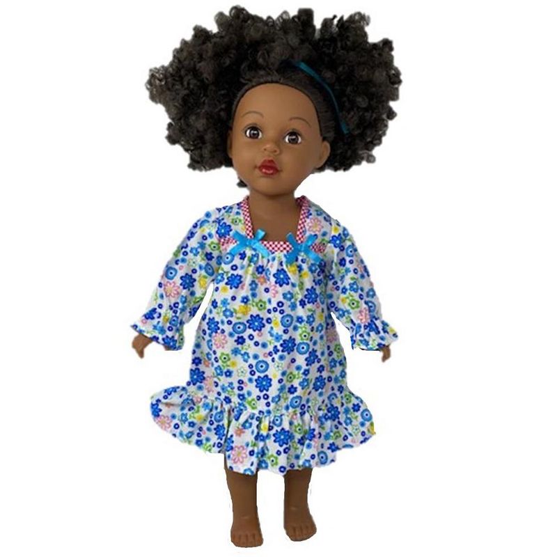 The Queen's Treasures Little House on the Prairie Green Calico Dress, Bonnet & Apron for 18" American Girl Dolls