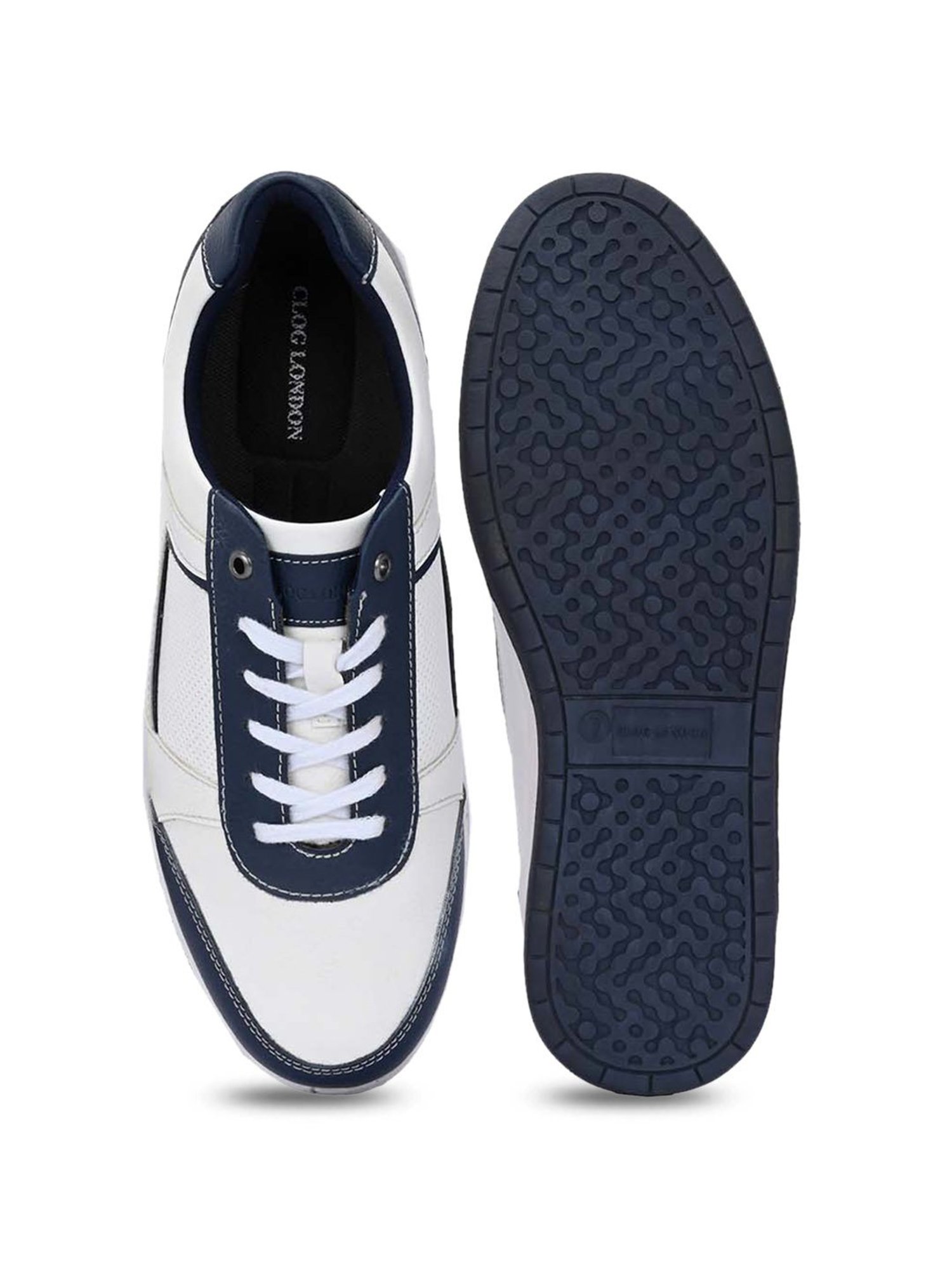 Clog London Men's White Casual Sneakers