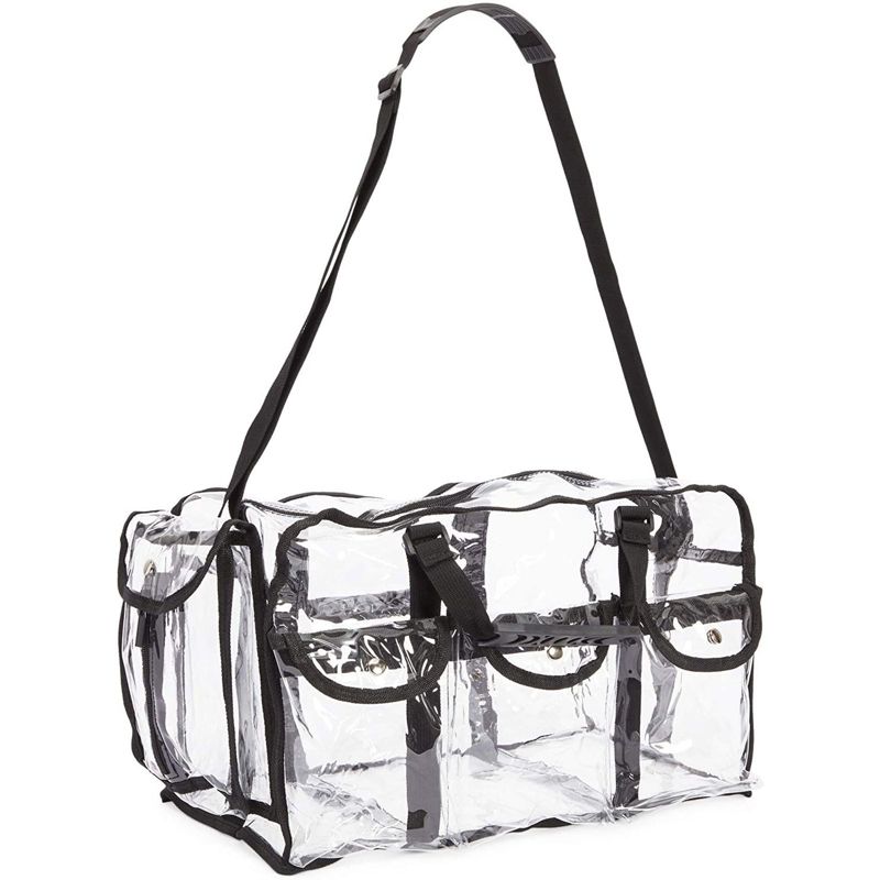 Okuna Outpost Large Clear Makeup Bag, Cosmetic Organizer (16.5 x 9 x 10 In)