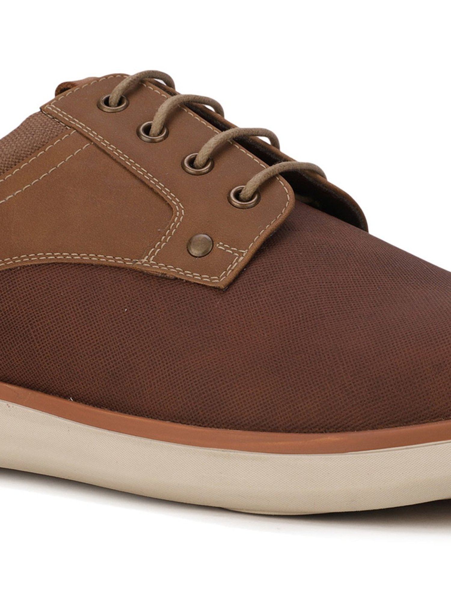 Bata Men's Brown Derby Shoes