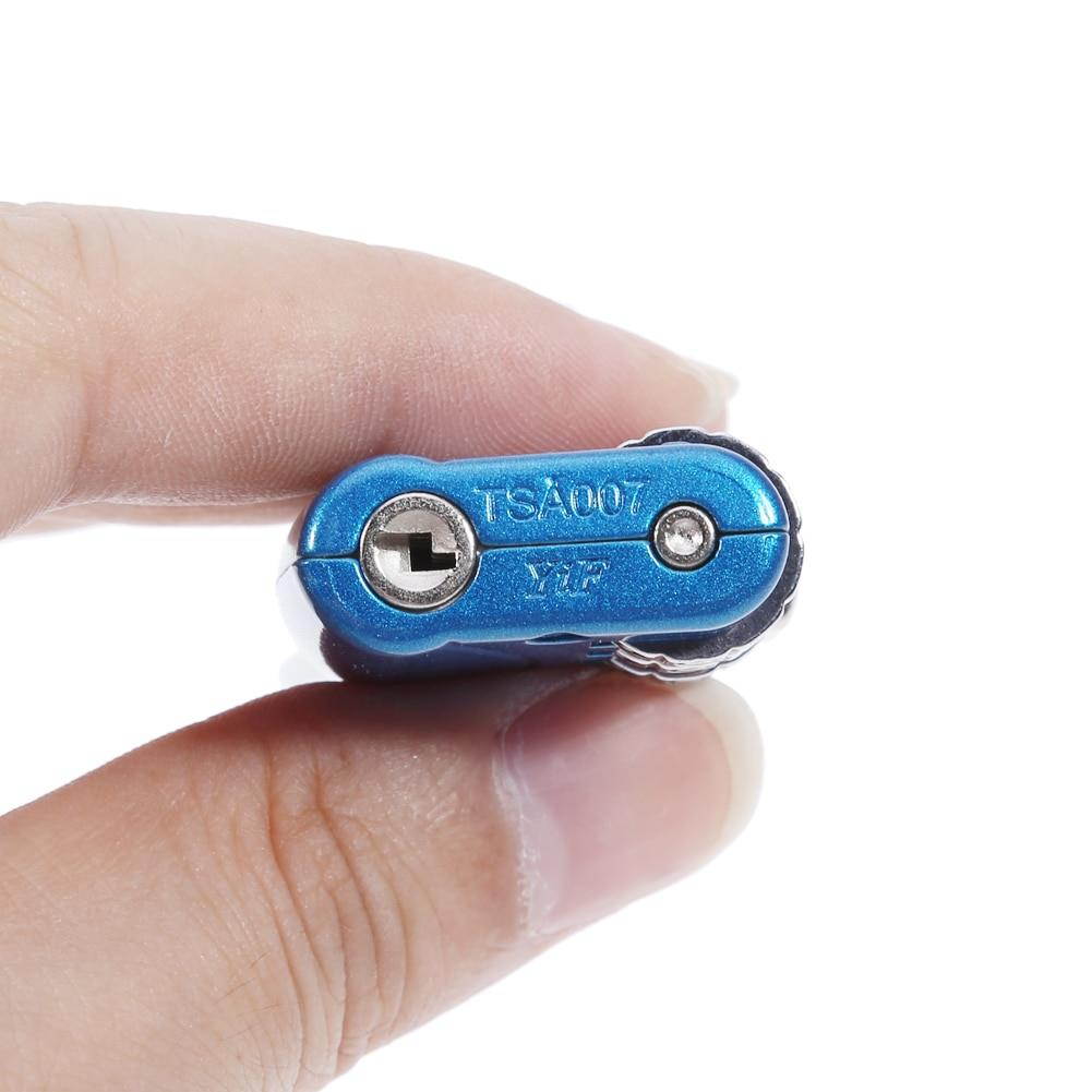 3 Dial Digit Number Combination Password Lock Travel Security Protect Locker Travel Lock for Luggage/Bag/Backpack/Drawer