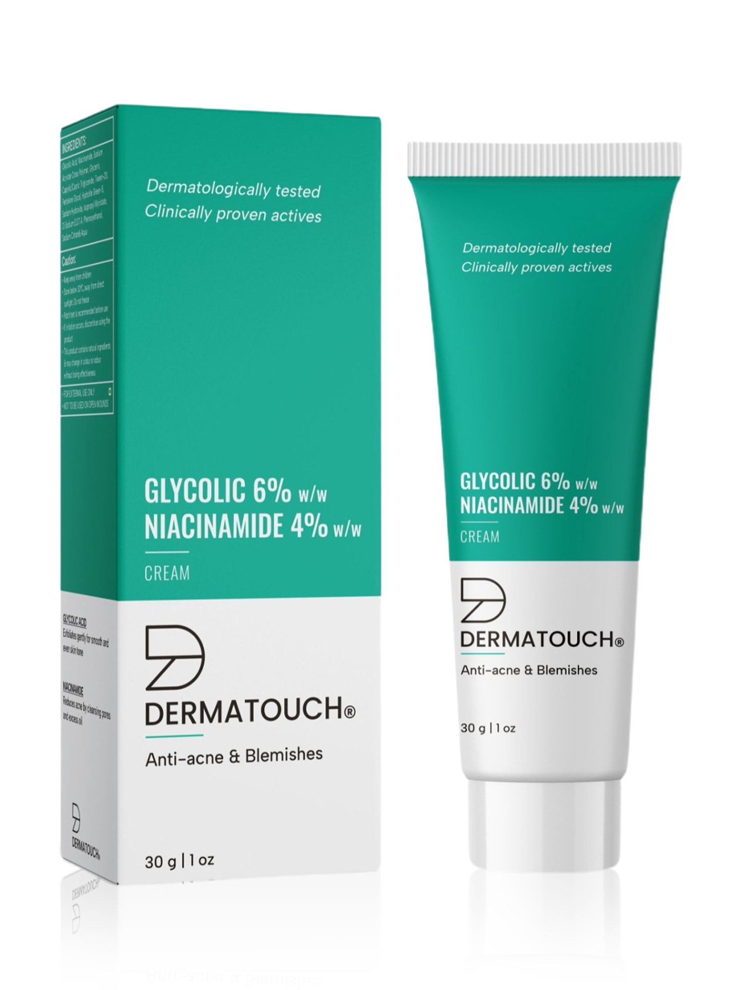 DERMATOUCH Glycolic 6% & Niacinamide 4% Cream - 30 gm