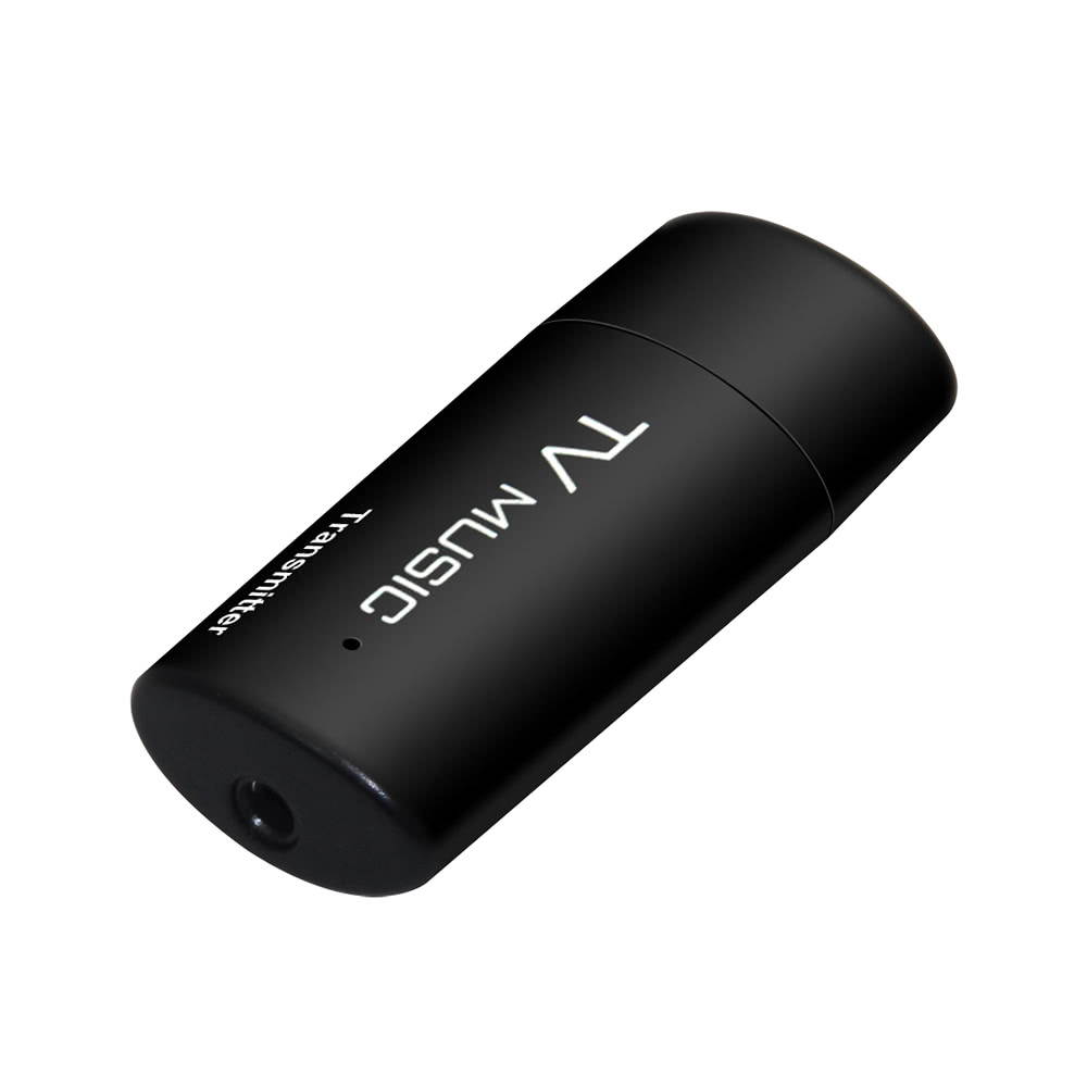TS-BT35F05 USB Bluetooth Audio Transmitter Wireless Stereo Bluetooth Music Box Dongle Adapter for TV MP3 PC Black