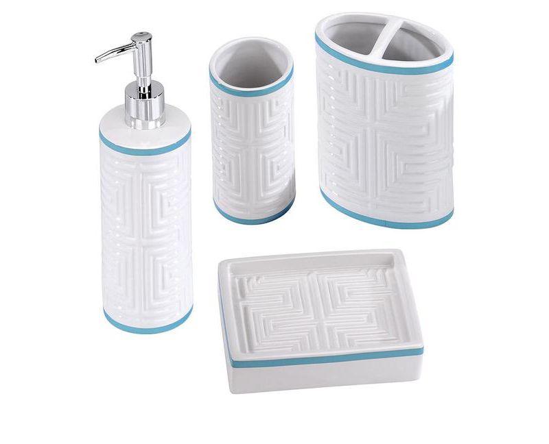Avanti Seaside Vintage 4 Pc Bath Accessory Set