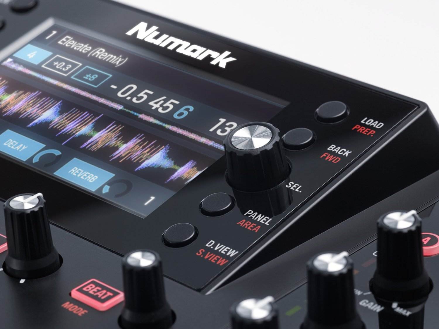 Numark NV DJ Controller for Serato with Intelligent Dual-Display and Touch-Capacitive Knobs