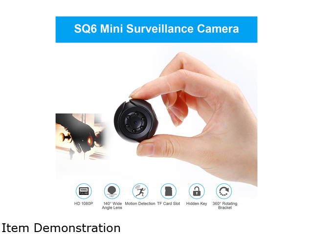 FirstPower Mini Surveillance Wireless Camera 360&deg; Outdoor webcam 1080P IP Camcorder Night Vision Ultra-Precision Technology Lens